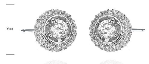 SE38151, Ladies' Moissanite Ring, S925, Rhodium Plated, White, 2.78g