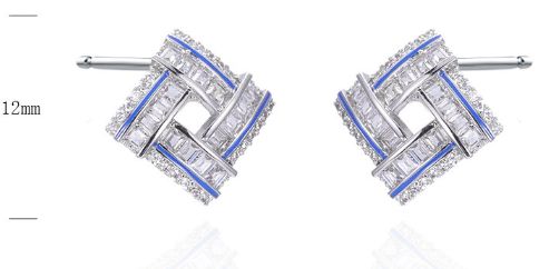 SE39297, Ladies' Moissanite Ring, S925, Rhodium Plated, White, 3.14g